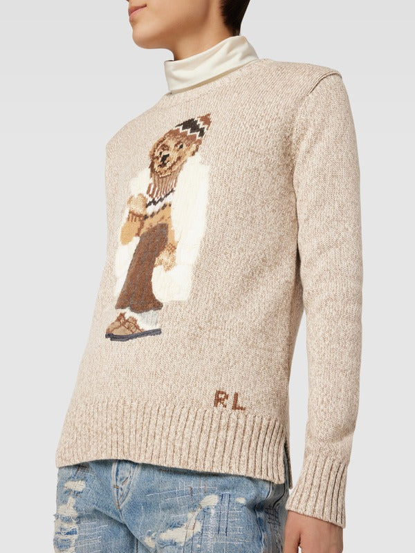 Ralph Lauren Polo Bear Sweater | White Coat