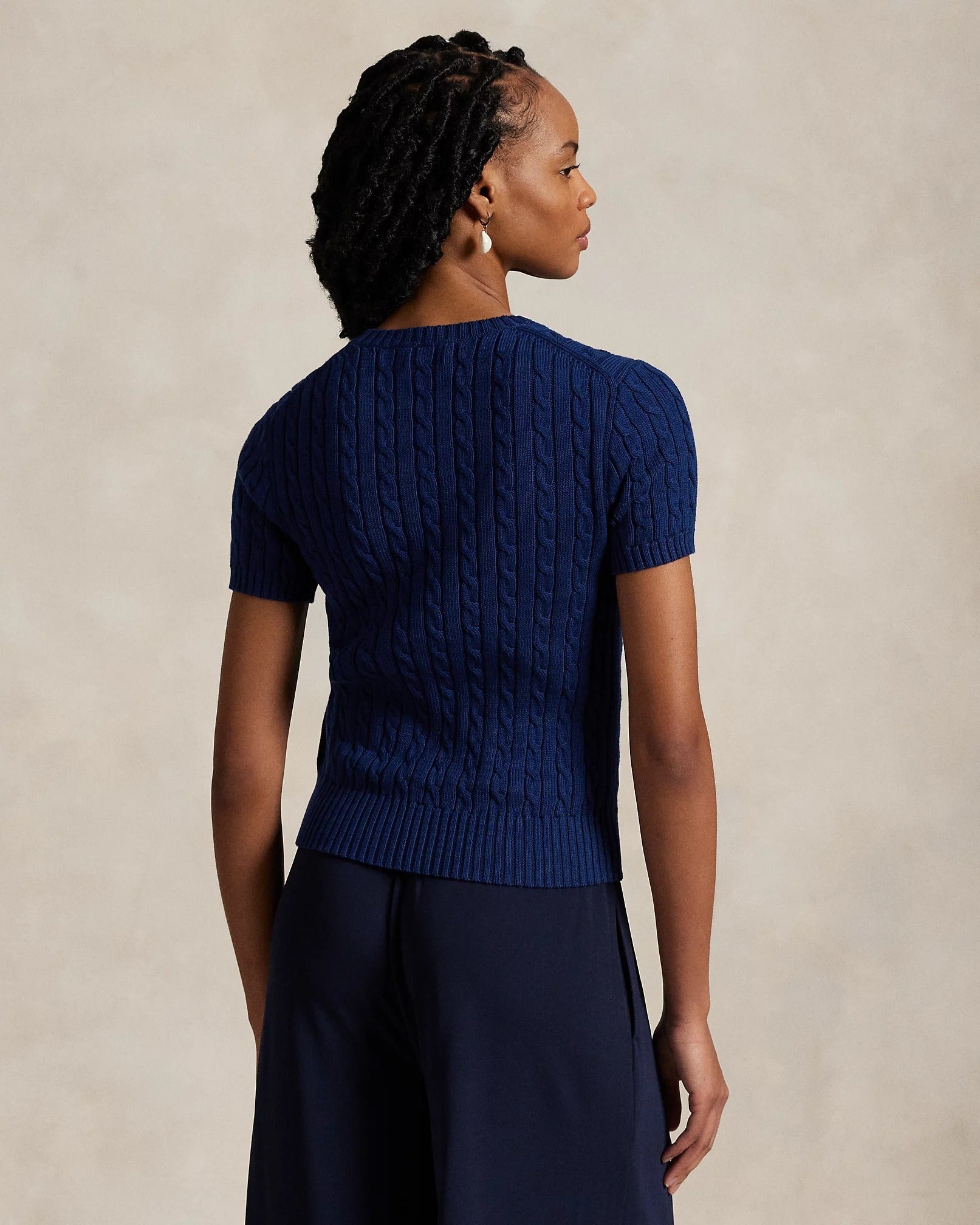 Ralph Lauren Sweater | Short-sleeved cable-knit sweater