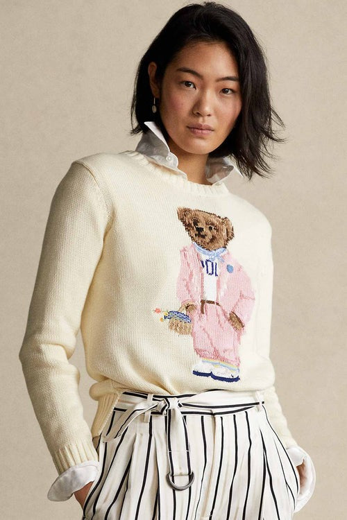 Ralph Lauren Sweater | Pink Polo Bear 