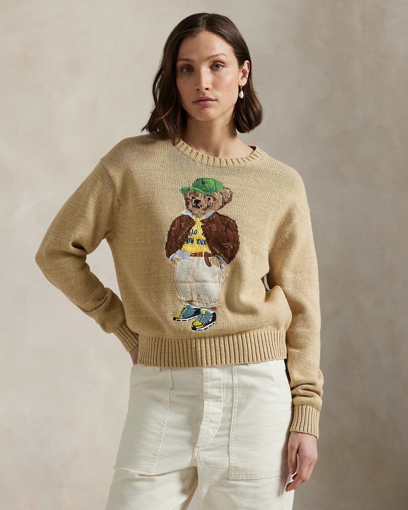 Ralph Lauren Sweater | Beige Polo Bear