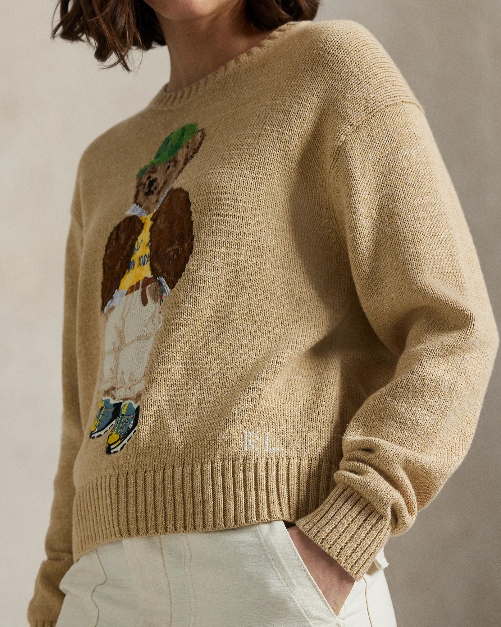 Ralph Lauren Sweater | Beige Polo Bear