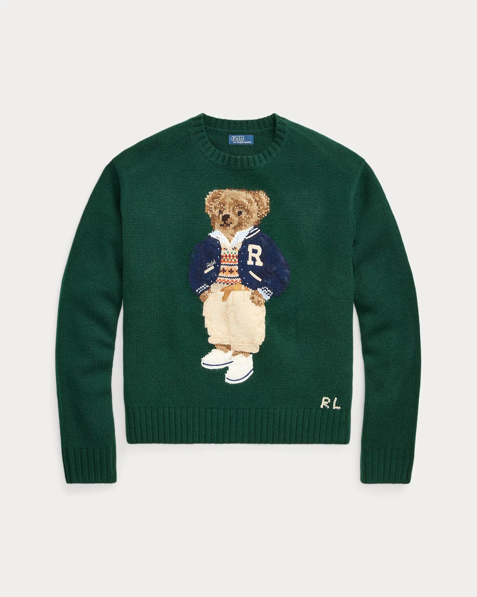 Ralph Lauren Sweater | Green Polo Bear 